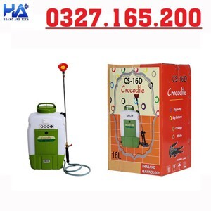 Máy phun thuốc chạy điện Crocodile CS-16D