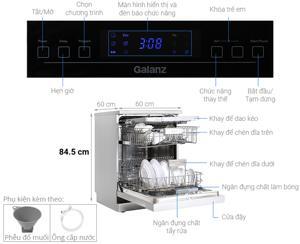 Máy rửa bát 13 bộ Galanz DWUK003W