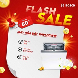 Máy rửa bát âm tủ Bosch 13 bộ SMV6ECX51E