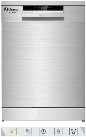 Máy rửa bát âm tủ Grasso 15 bộ GS9580