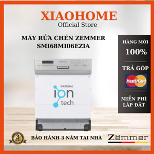 Máy rửa bát bán âm Zemmer 13 bộ SMI68MI06EZIA