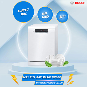 Máy rửa bát độc lập 14 bộ Bosch SMS68TW06E