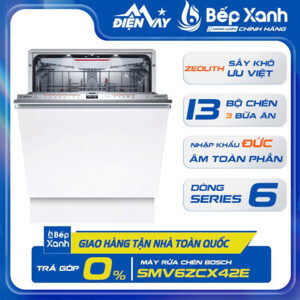 Máy rửa bát âm tủ 14 bộ Bosch SMV6ZCX42E