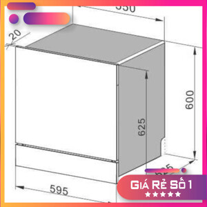 Máy rửa bát độc lập 10 bộ Feuer GB1068