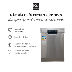 Máy rửa bát Kuchen 15 bộ KUPP 80383