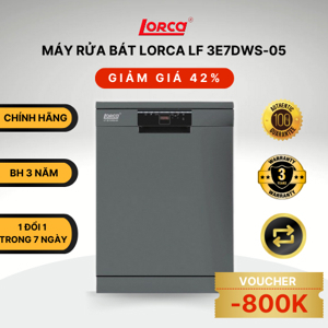 Máy rửa bát độc lập 13 bộ Lorca LF 3E7DWS-05