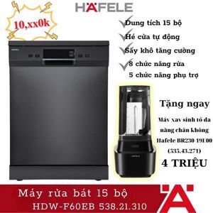 Máy rửa bát độc lập Hafele 14 bộ HDW-F60EB 538.21.310