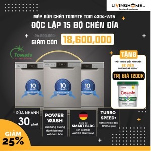 Máy rửa chén độc lập Tomate Tây Ban Nha 4304-W15