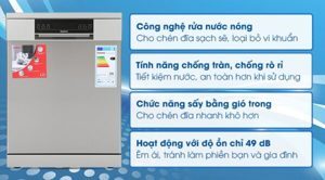 Máy rửa bát độc lập Galanz 12 bộ W60B3A401L-AE0 SS