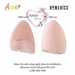 Máy rửa mặt USA HoMedics Blossom FAC-310 - Silicone kháng khuẩn công nghệ siêu âm