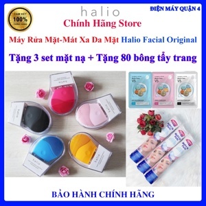 Máy Rửa Mặt Và Mát Xa Da Mặt Halio Original