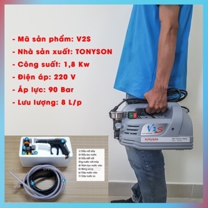 Máy rửa xe gia đình, vệ sinh máy lạnh Tonyson V2S