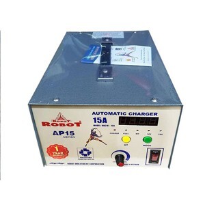 Máy sạc ắc quy tăng giảm Robot 15A (6V-12V-24V)