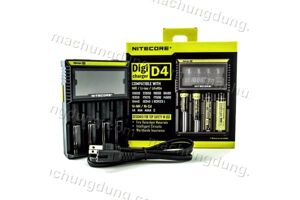 Máy Sạc Pin Đa Năng LCD Nitecore D4