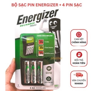 Máy sạc pin Energizer CHVCM4 kèm 2 pin AA