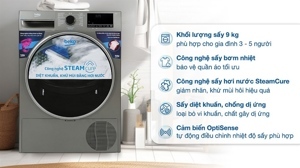 Máy sấy quần áo Beko 9 kg B3T4329M