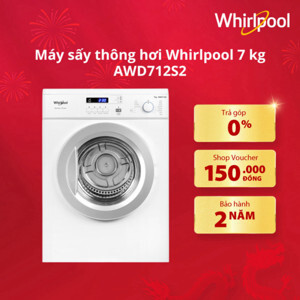 Máy sấy quần áo Whirlpool 7 kg AWD712S2