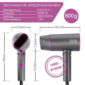 Máy sấy tóc Lebenlang LBH3088P