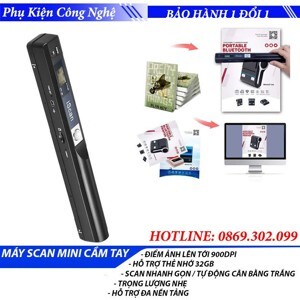 Máy scan màu di động độ nét cao Iscan 900DPI