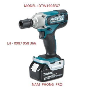 Máy siết bu lông dùng pin Makita DTW190SFX7