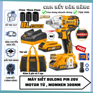 Máy siết buloong dùng pin Ingco CIWLI2001