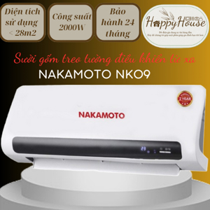 Máy sưởi gốm treo tường Nakamoto NK09