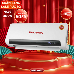 Máy sưởi gốm treo tường Nakamoto NK09