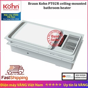 Máy sưởi phòng tắm âm trần Braun Kohn PT02R