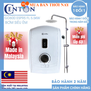 Bình nóng lạnh Centon GD600ESP RS