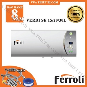 Bình nóng lạnh gián tiếp 20 lít Ferroli VERDI-SE (Verdi-20SE)