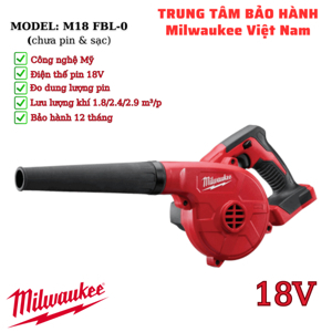 Máy thổi bụi Milwaukee M18 BBL