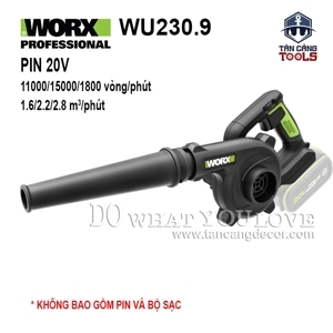 Máy thổi khí dùng pin Li-ion Worx Green WU230.9