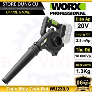 Máy thổi khí dùng pin Li-ion Worx Green WU230.9