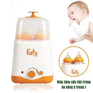 Máy tiệt trùng hâm sữa đa năng 2 bình Fatzbaby FB3011SL