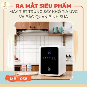 Máy tiệt trùng sấy khô tia UVC và bảo quản bình sữa Moaz bébé MB038