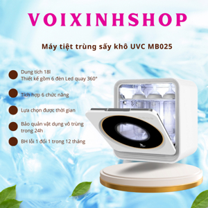 Máy tiệt trùng sấy khô UV-C và bảo quản bình sữa MoazBebe MB025