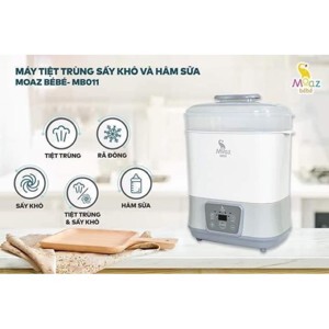 Máy tiệt trùng sấy khô và hâm sữa thông minh Moaz BéBé MB011