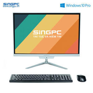 Máy tính để bàn SingPC M19K672-W - Intel Pentium Gold G6400, RAM 4GB, SSD 256GB, Intel UHD Graphics 610, 19 inch