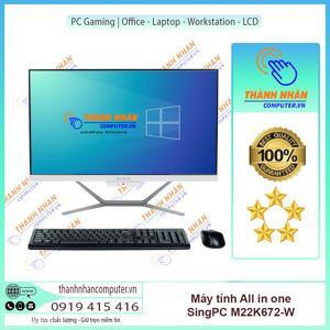 Máy tính để bàn SingPC M22K672-W - Intel Pentium Gold G6400/G6405, RAM 4GB, SSD 128GB, Intel UHD Graphics 610, 21.5 inch