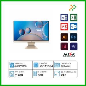 Máy tính để bàn Asus All In One V241EAT-BA030W - Intel Core i3 1115G4, 8GB RAM, SSD 512GB, Intel Iris Xe Graphics, 23.8 inch