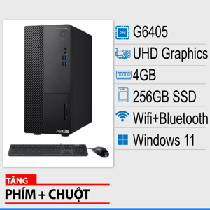 Máy tính để bàn Asus D500SC-0G6405007W - Intel Pentium Gold G6405, RAM 4GB, SSD 256GB, Intel UHD Graphics