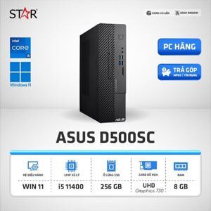 Máy tính để bàn Asus D500SC-511400049W - Intel Core i5-11400, 8GB RAM, SSD 256GB, Intel UHD Graphics 730