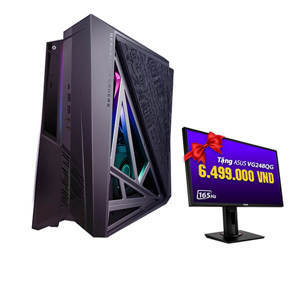 Máy tính để bàn Asus Rog Huracan G21CX-VN007T - Intel core i7-9700K, 16GB RAM, SSD 512GB, Nvidia GeForce RTX2070 8GB GDDR6