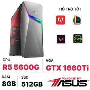 Máy tính để bàn Asus ROG Strix G10DK-R5600G003W - AMD Ryzen 5 5600G, 8GB RAM, SSD 512GB, Nvidia GeForce GTX1660TI 6GB DDR6