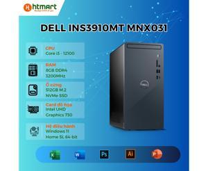 Máy tính để bàn Dell Inspiron 3910MT MNX031 - Intel core i3-12100, 8GB RAM, SSD 512GB, Intel UHD Graphics 730