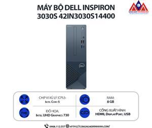 Máy tính để bàn Dell Inspiron 3030 SFF 42IN3030S14400 - Intel Core i5-14400, RAM 8GB, SSD 512GB, Intel UHD Graphics 730