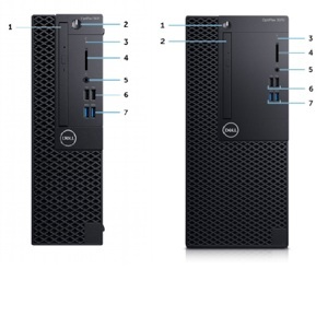 Máy tính để bàn Dell OptiPlex 3080 MT 42OT380014 - Intel Core i3-10100, 8Gb RAM, HDD 1TB, Intel UHD Graphics 630