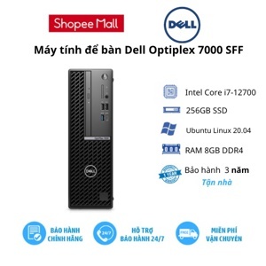 Máy tính để bàn Dell Optiplex 7000 SFF - Intel Core i7-12700, 8GB Ram, SSD 256GB, Intel UHD Graphics