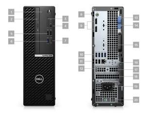 Máy tính để bàn Dell Optiplex 5080 MT 42OT580001 - Intel Core i5-10500, 4GB RAM, HDD 1TB, Intel UHD Graphics 630