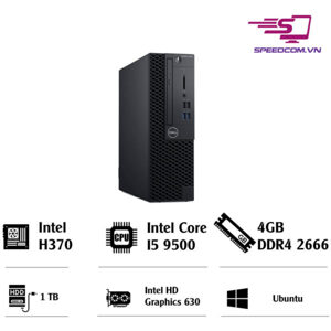 Máy tính để bàn Dell OptiPlex 3070SFF 9500-1TBKHDD - Intel Core i5-9500, 4GB RAM, HDD 1TB, Intel UHD Graphics 630